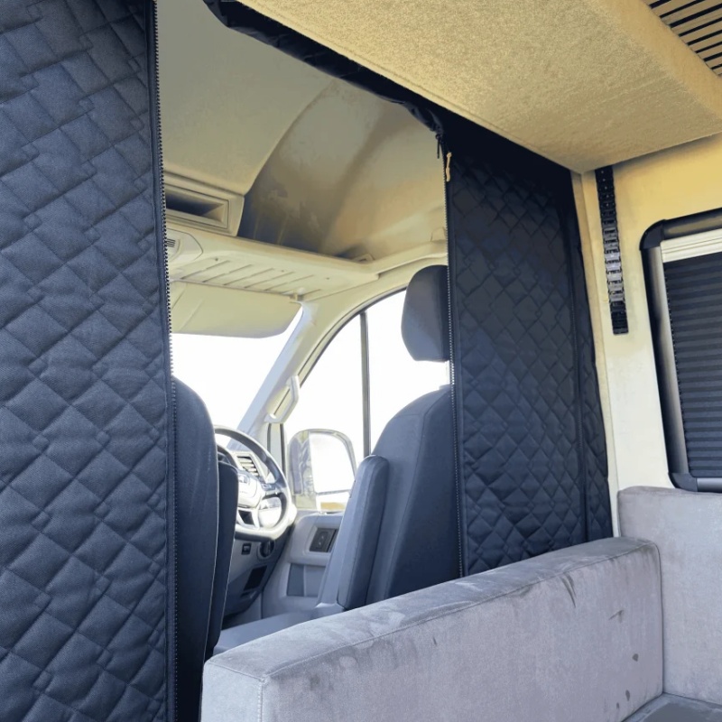 Blackout Curtains - Isolierter Kabinentrennvorhang für Fiat Ducato, Peugeot