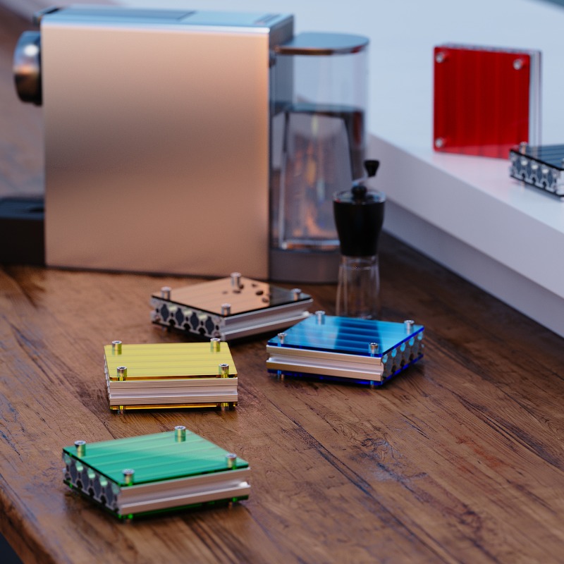 Home Decor Dopamine - Dopamin bunter Untersetzer, kreativer Getränkeuntersetzer aus