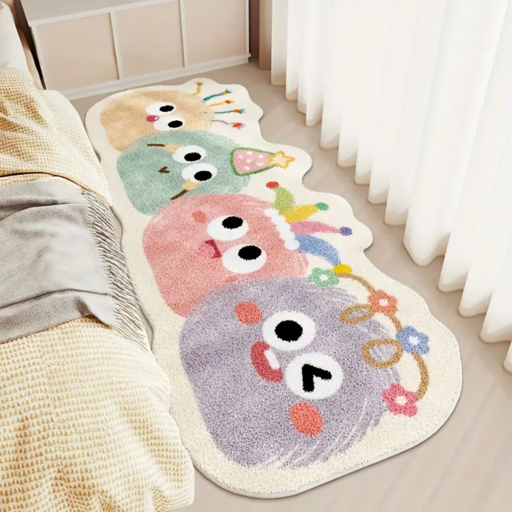 Home Decor Dopamine - VIKAMA Cartoon Dopamin langer Teppich, unregelmäßiger