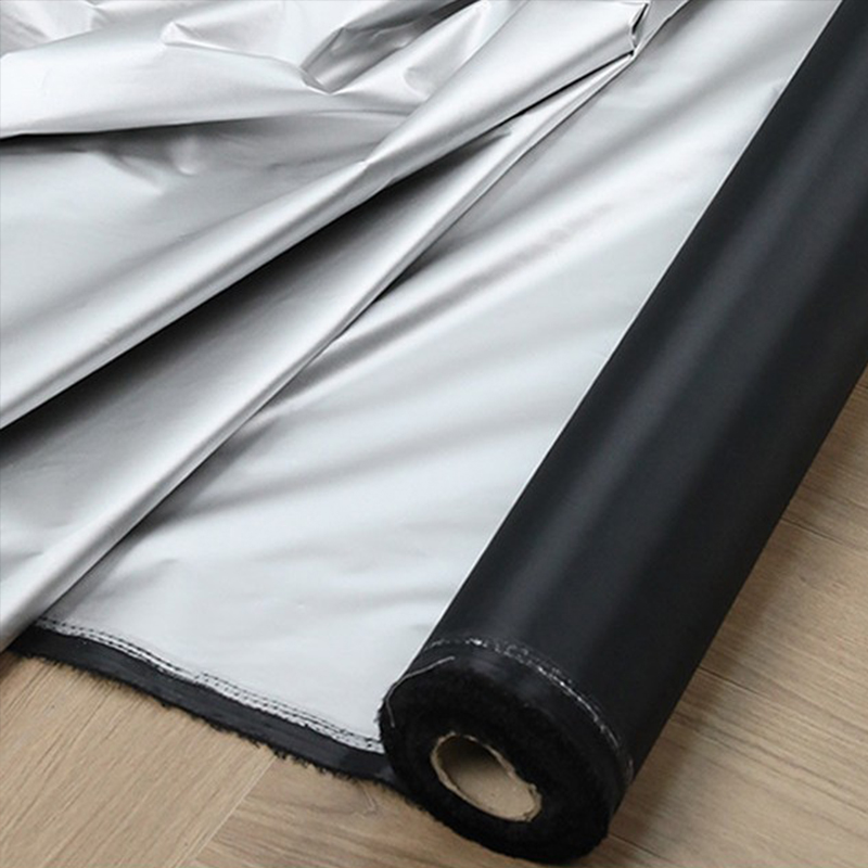 Blackout Curtains - 1m Schwarz Silberbeschichteter Verdunkelungsstoff Thermisch Isolierter