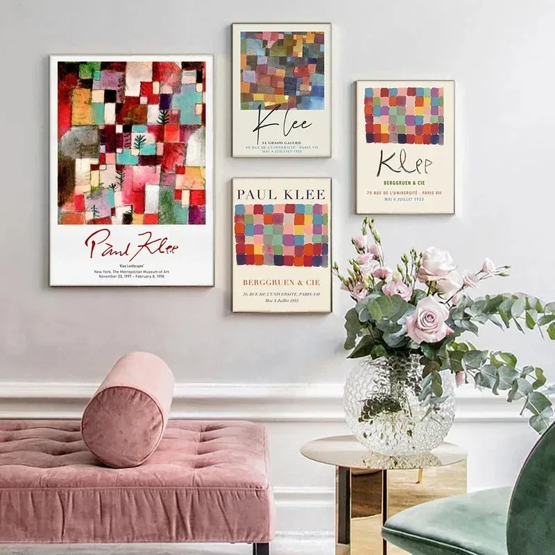 Home Decor Exhibition - Paul Klee Ausstellungsstil Wandkunst Minimalistische Drucke