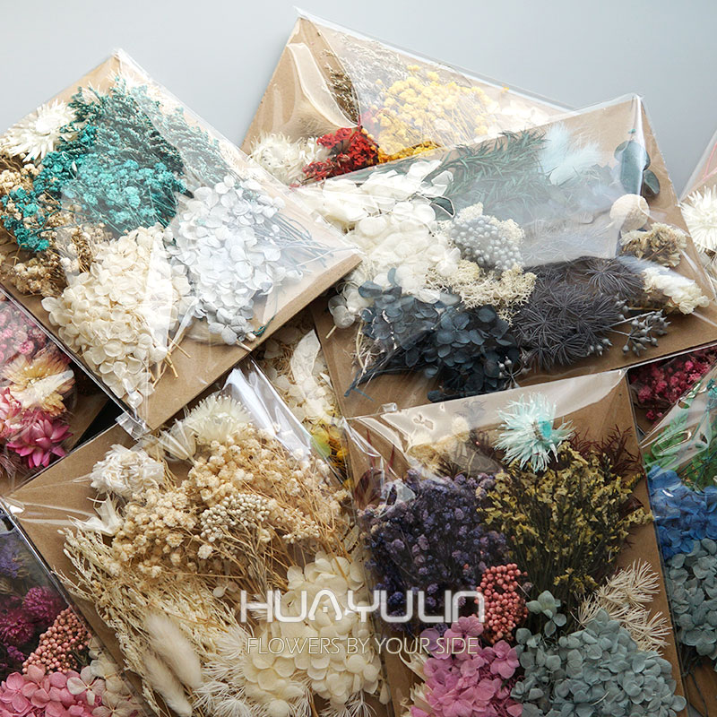Dried Flower Bouquet - 1 Packung künstliche Pflanzen, getrocknete echte