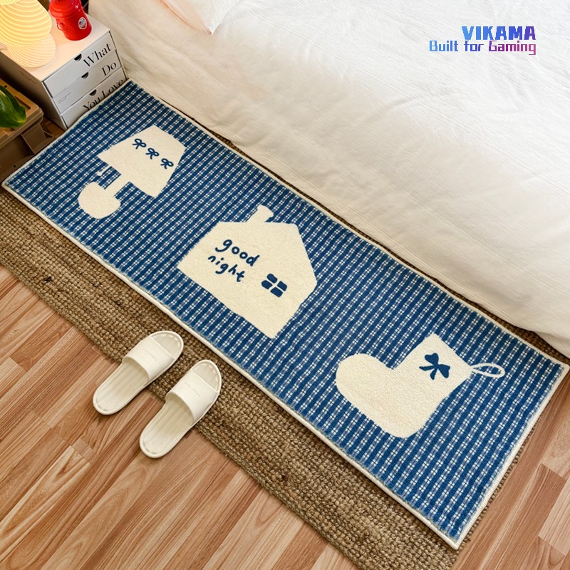 Home Decor Korea - VIKAMA Ins Style Koreanischer Kristallflor-Teppich, niedliches
