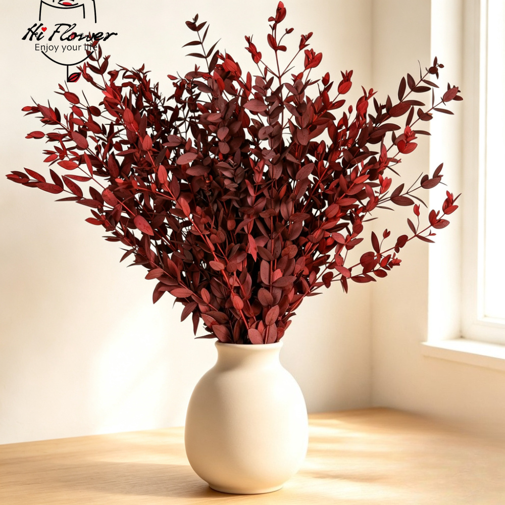 Dried Flower Bouquet - Natürliche Getrocknete Blumen Eukalyptus-Bouquet Boho Vasenfüllung