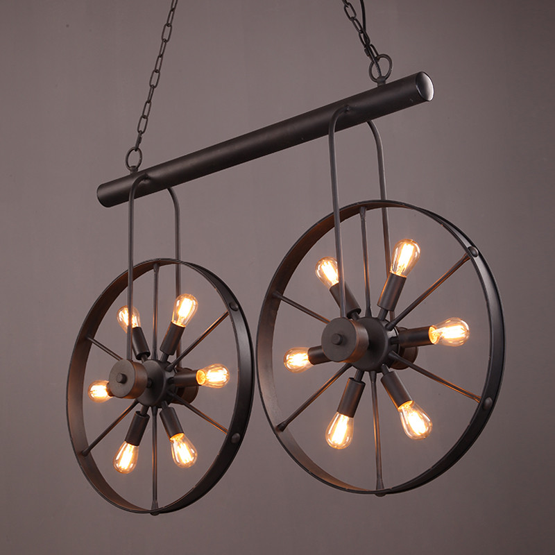Home Decor On Wheels - Retro Vintage Rad Kronleuchter Café Restaurant