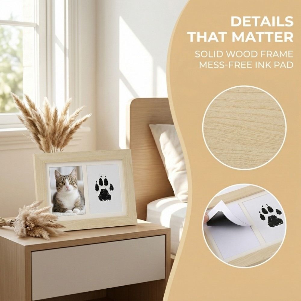 Holz-Tierpfotenabdruck-Set, ti – Bamboo Photo Frame Bewertung und Preis