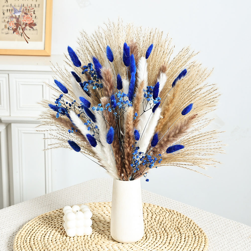 Blauer, flauschiger Kaninchens – Dried Flower Bouquet Bewertung und Preis