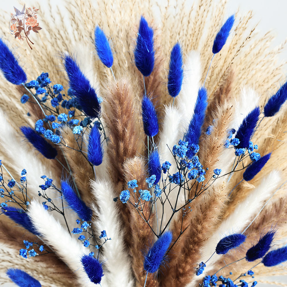 Blauer, flauschiger Kaninchens – Dried Flower Bouquet Bewertung und Preis