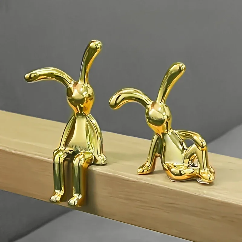 1/2PCS Gold Silber Lange Ohren – Home Decor Korea Bewertung und Preis
