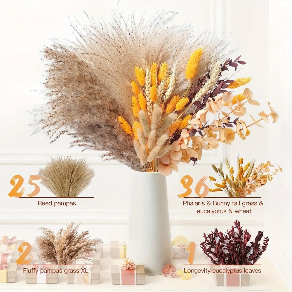 80 Stück natürliche getrocknet – Dried Flower Bouquet Bewertung und Preis