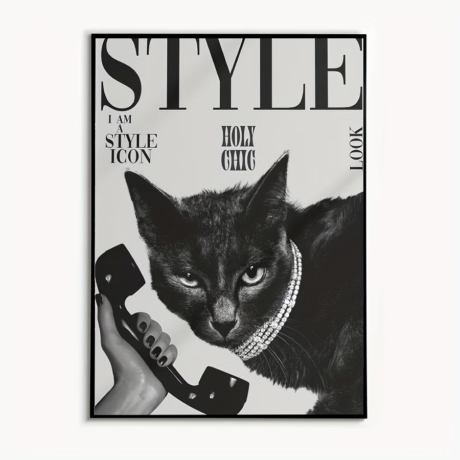 Retro-Wandkunstdruck mit schwa – Home Decor Cat Bewertung und Preis