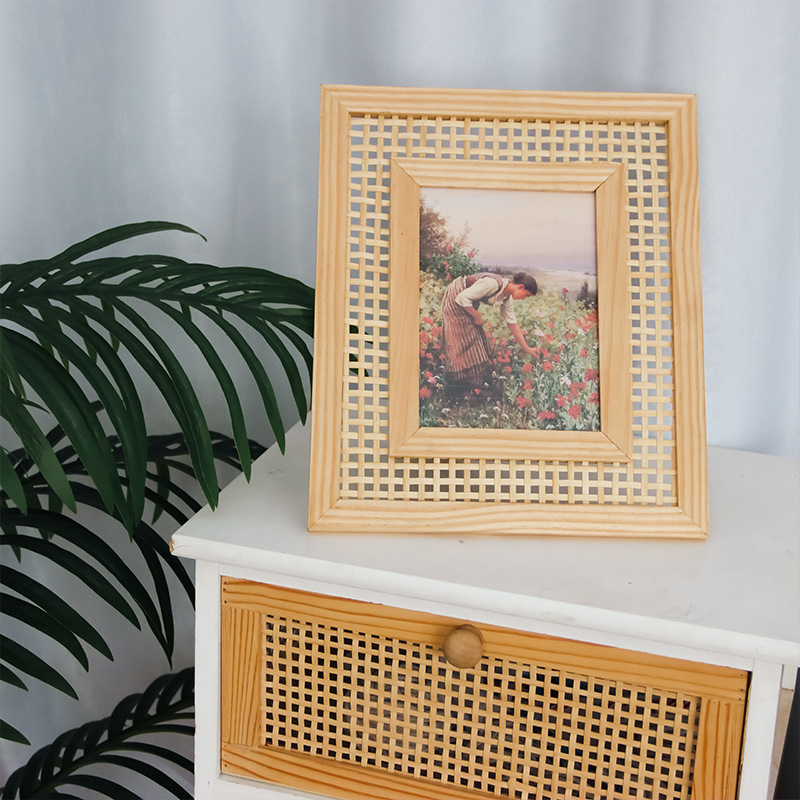 Nordische Massivholz Rattan ge – Bamboo Photo Frame Bewertung und Preis