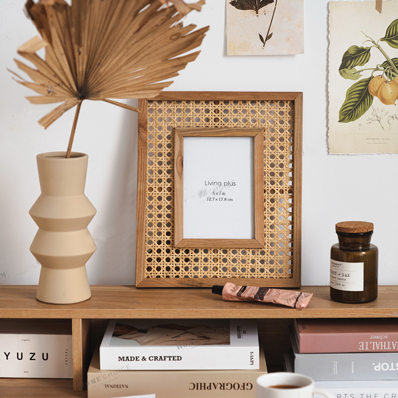 Nordische Massivholz Rattan ge – Bamboo Photo Frame Bewertung und Preis