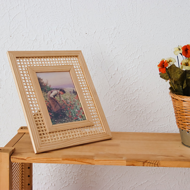 Nordische Massivholz Rattan ge – Bamboo Photo Frame Bewertung und Preis