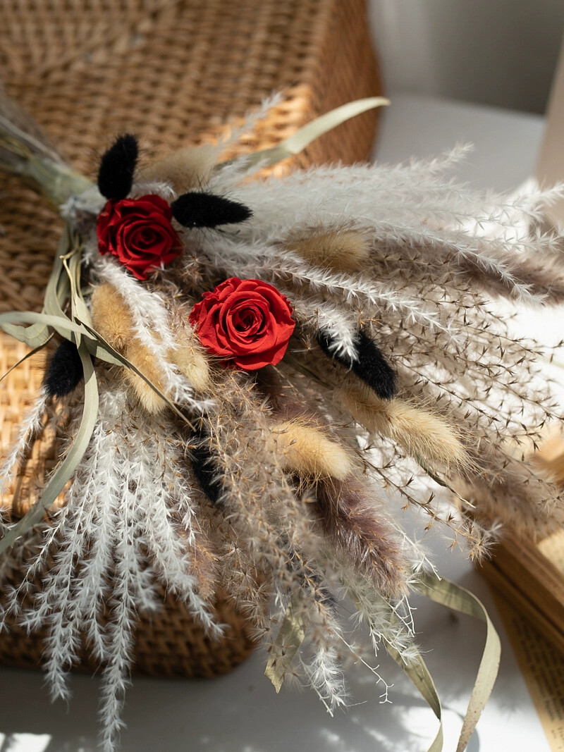 Konservierte Rose Kaninchen Sc – Dried Flower Bouquet Bewertung und Preis
