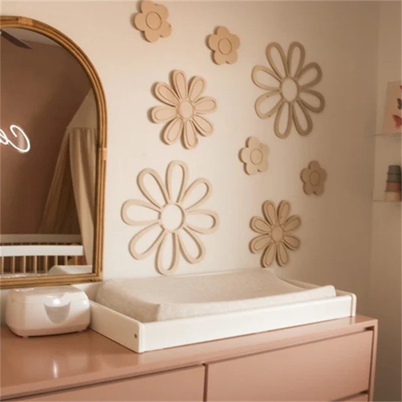 Holz Gänseblümchen Wand Blumen – Home Decor Korea Bewertung und Preis
