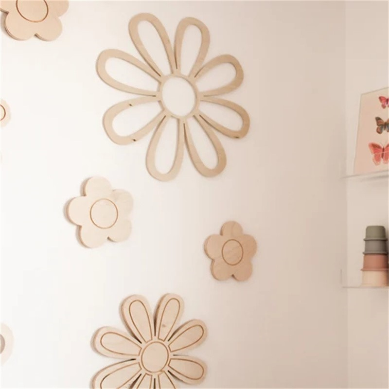 Holz Gänseblümchen Wand Blumen – Home Decor Korea Bewertung und Preis