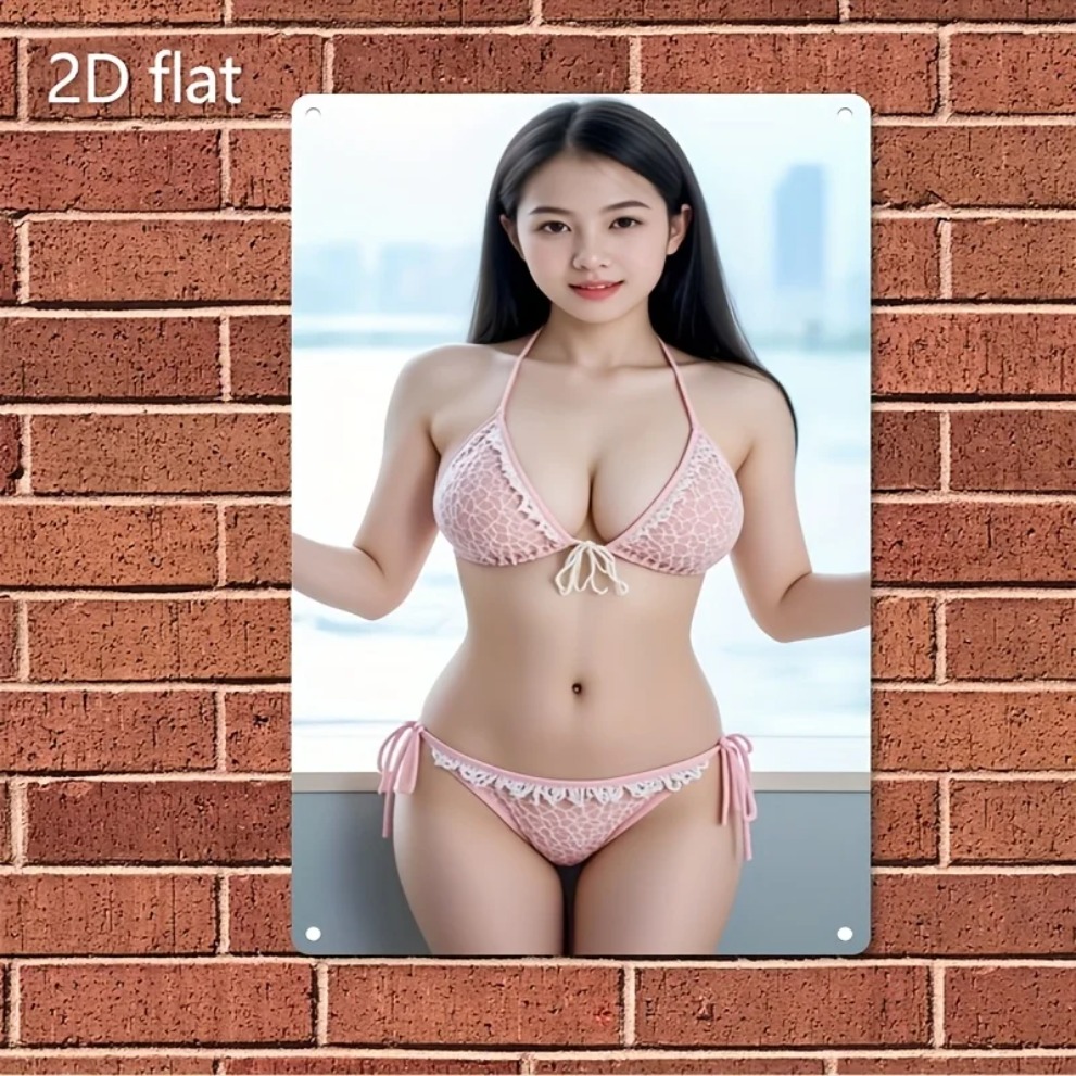 2D rosa Spitzen-Bikini-Metall- – Home Decor Korea Bewertung und Preis