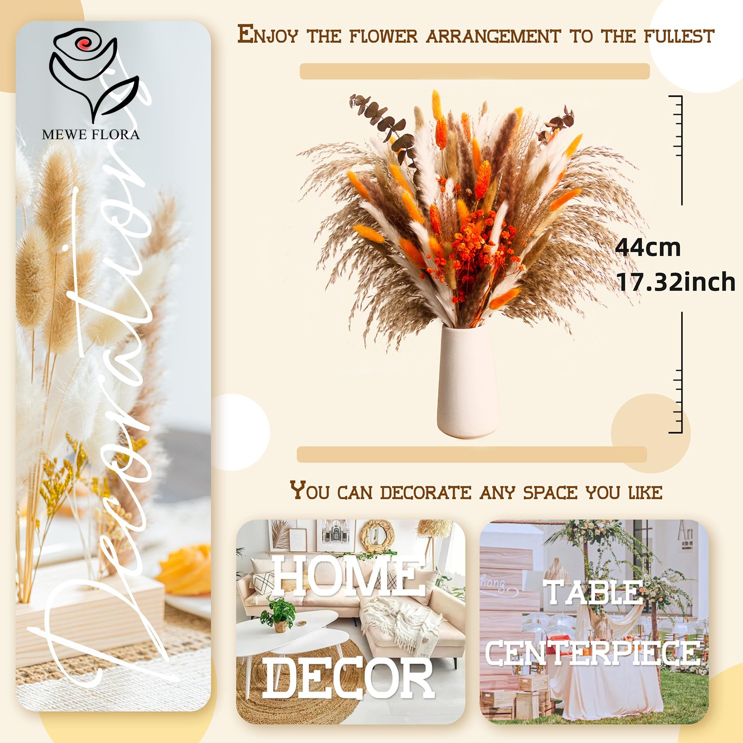 Getrocknete natürliche Blumen  – Dried Flower Bouquet Bewertung und Preis