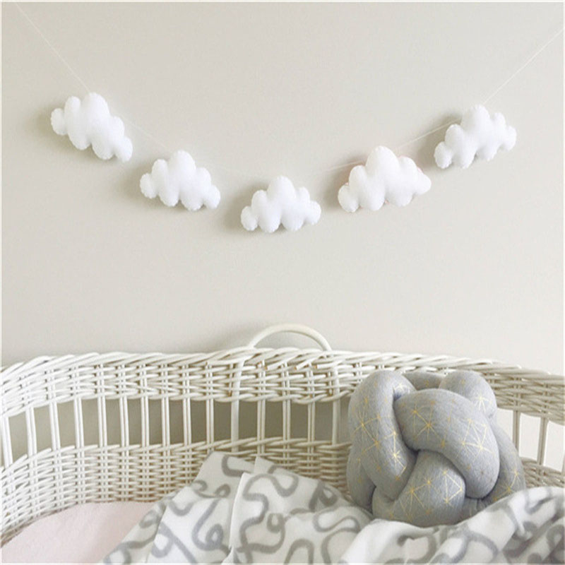 Nordic Filz Wolke Girlanden St – Home Decor Korea Bewertung und Preis